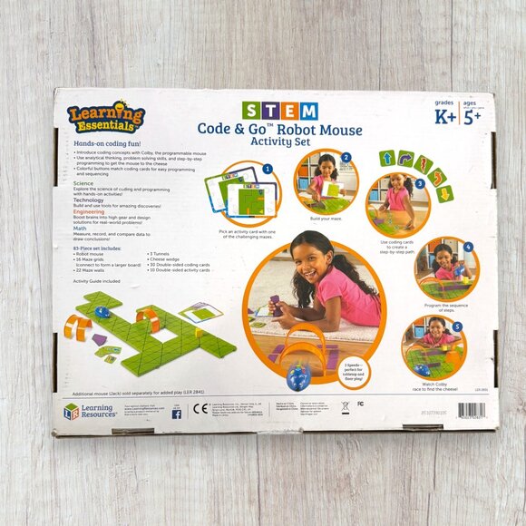LEARNING RESOURCES Code & Go Robot Mouse STEM Game Activity Homeschool Coding - Picture 3 of 5